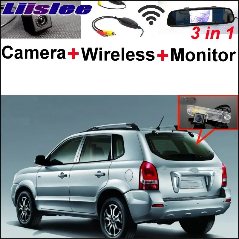 

Liislee 3 in1 Special Rear View Camera + Wireless Receiver + Mirror Monitor DIY Parking System For Hyundai Tucson JM 2004-2010