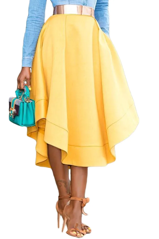 Yellow-Making-Waves-High-Waist-Midi-Skirt-LC65059-7-1