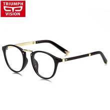 TRIUMPH VISION черные круглые оправы для очков Женская Стильная дизайнерская оправа женские прозрачные линзы очки с модной оправой женские