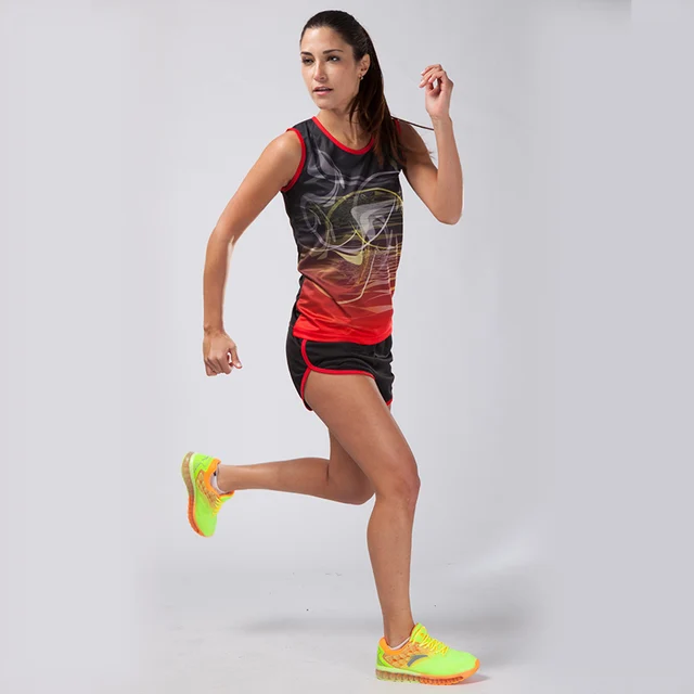 Camiseta de fútbol para hombre y mujer, conjunto de entrenamiento de fútbol, ropa deportiva para mujer, chaleco de maratón + Pantalones cortos para correr, conjuntos de ropa de campo 2018 Camiseta de fútbol para hombre y mujer, conjunto de entrenamiento de fútbol, ropa deportiva para mujer, chaleco de maratón + Pantalones cortos para correr, conjuntos de ropa de campo 2018