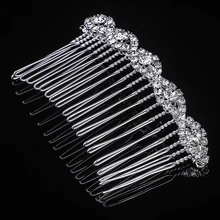 4*8 см Свадебный цветок с кристаллами гребень для волос женские украшения для волос свадебный цветок с кристаллами гребень для волос Свадебные аксессуары для волос