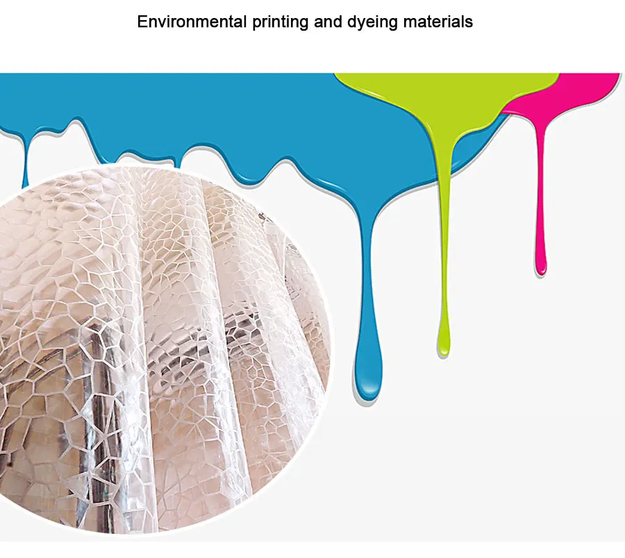 PEVA Waterproof Home Bathroom Curtains 8