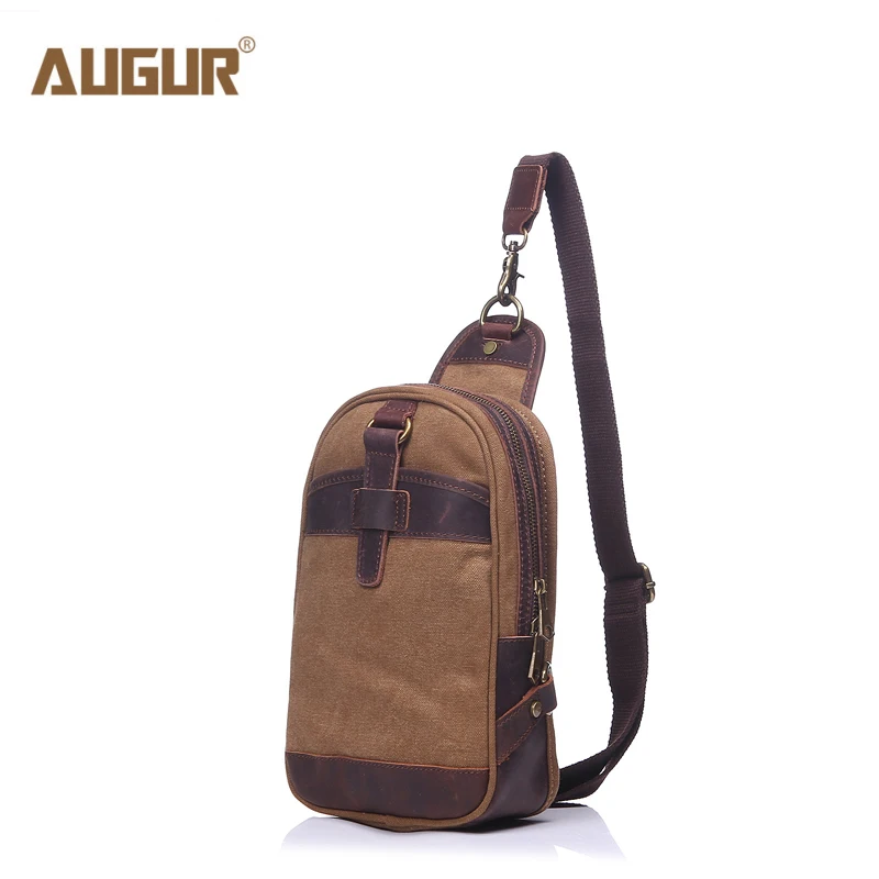 AUGUR Brand Men Messenger Bags Top Quality Canvas Men Crossbody Bag