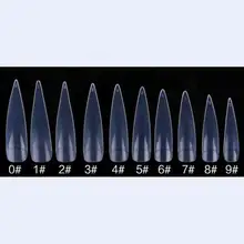 Быстрая 500/упаковка острые и половинные типажи DIY накладные ногти пластиковые искусственные ногти щит наклейка как Маникюр для красоты ногтей искусство салон инструмент