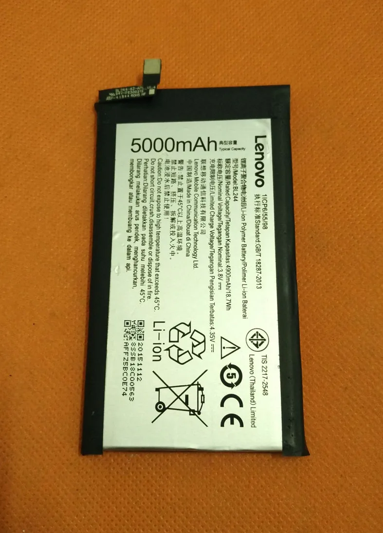 Used Original 5000mAh Battery Batterie Batterij Bateria