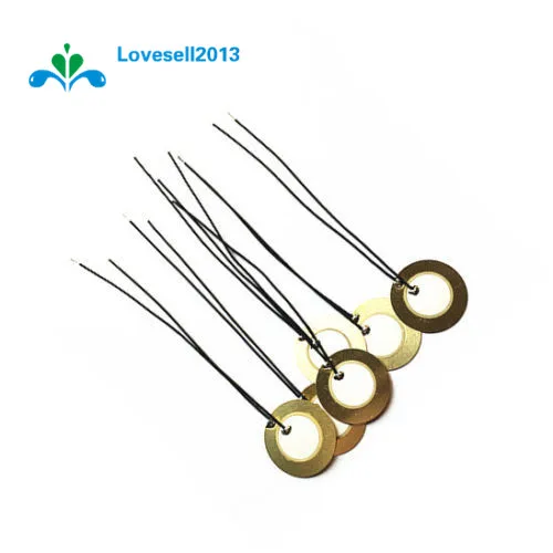 

20PCS 12mm Piezo Elements Sounder Sensor Trigger Drum Disc + wire copper
