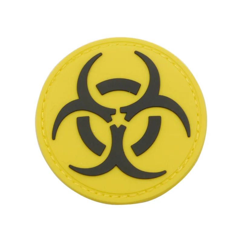 Biohazard радиационный символ знак патч опасный яд токсичный предупреждение аппликация патч для рюкзак жакет