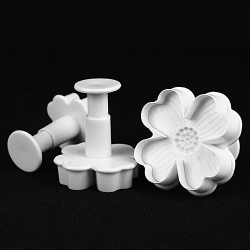Специальные низкие новые 3 шт./набор Форма Цветка Торт Sugarcraft плунжера украшения DIY инструмент плесень