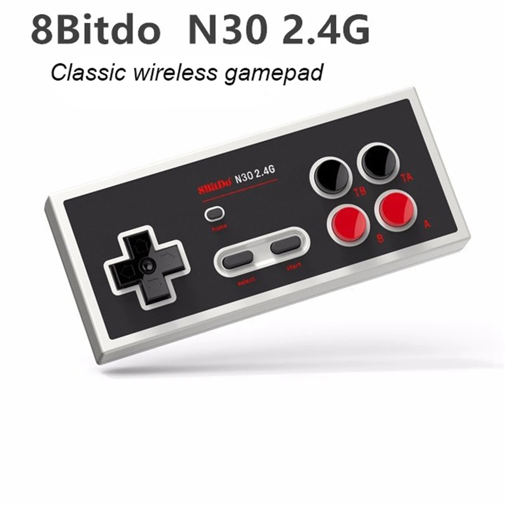 8 bitdo N30 2,4 г приемник Беспроводной геймпад для NES Classic Edition контроллер со встроенным Перезаряжаемые литий-ионный Батарея