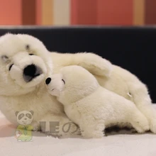 Гренландская печать мать и детская кукла белая плюшевая игрушка-тюлень с любовью подарок 33 см
