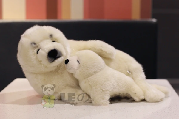 Кукла для матери и ребенка Greenland seal белая плюшевая игрушка-тюлень в подарок на