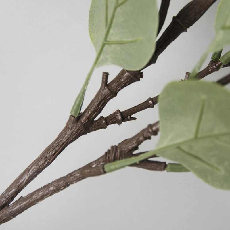 new Artificial Eucalyptus Plants Plastic Green Fake Eucalyptus For Flower arrangement Natural Artificial plants Home Decor