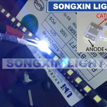 1500 шт UNI светодиодный высокой мощности с подсветкой светодиодный 1 Вт 3537 3535 90LM 3 в холодный белый ЖК-подсветка для ТВ приложения