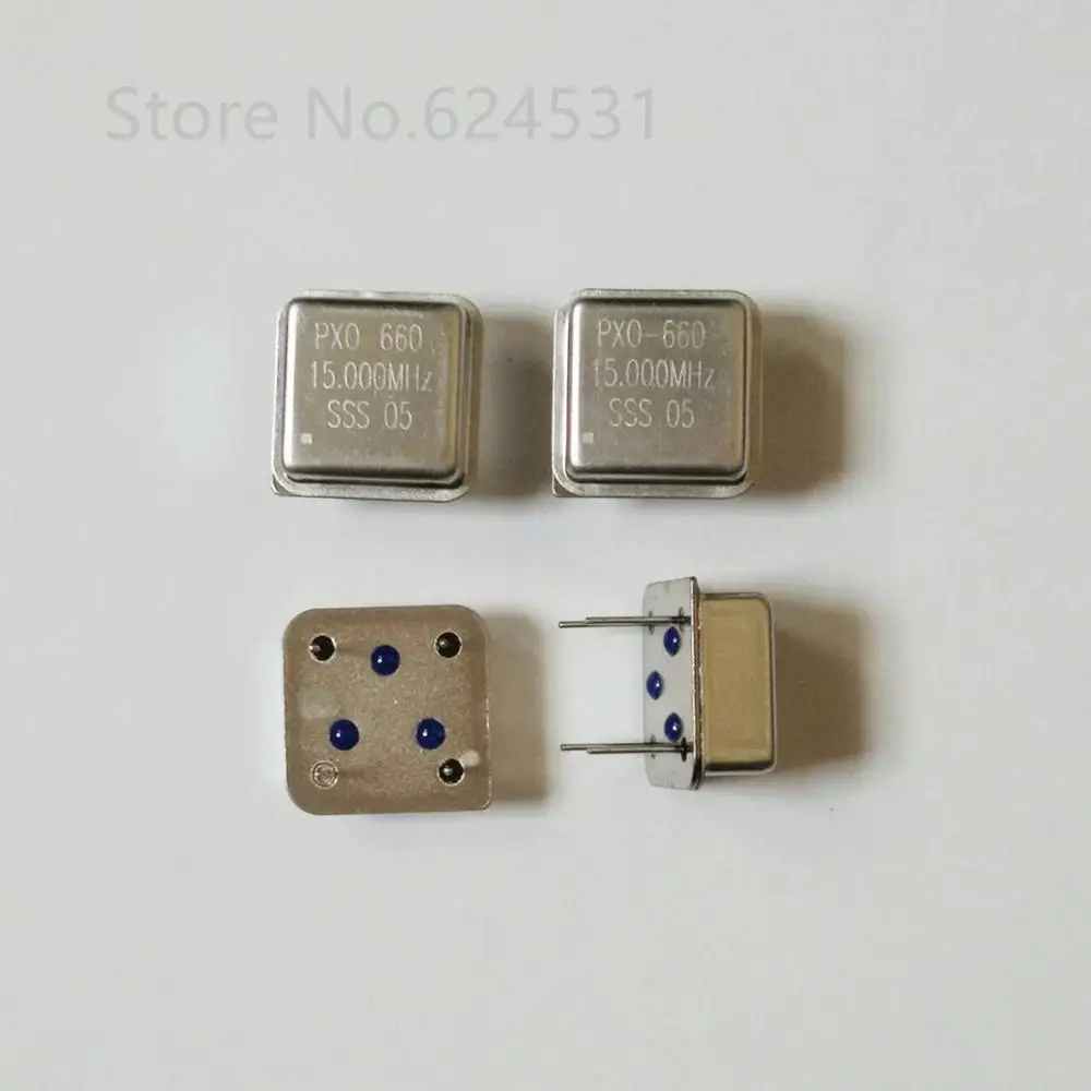 

10pcs DIP 15MHZ active crystal oscillator 15M 15.000MHZ half size square