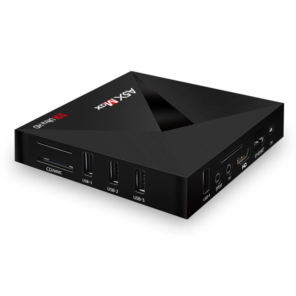 Android tv Box A5X Max Smart Android 9,0 tv Box 4 ГБ/32 ГБ RK3328 4K VP9 H.265 HDR10 USB3.0 DLNA Miracast WiFi LAN Bluetooth V4.1 HD медиаплеер