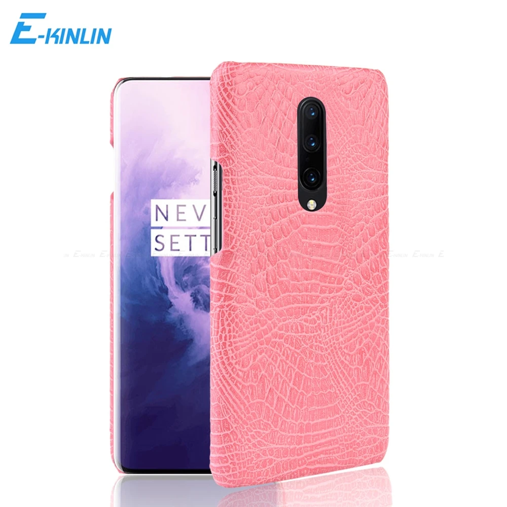 

Crocodile Snake Pattern One Plus Seven Six Five Three Hard Back Cover For OnePlus 7 Pro 6T 6 5T 5 3T 3 X 2 1 Leather Phone Case