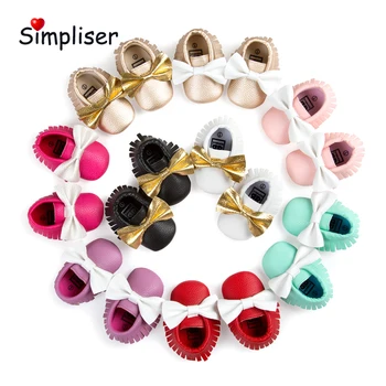 

Big Bow Knot Baby Leather Shoes Newborn Boys Girls PU Leather Moccasins First Walkers Baby Shoes 0-18M Infant Toddler Shoes