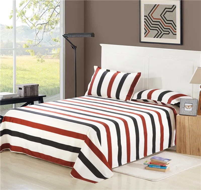 1 шт. простыня sabanas cama простыни для одной кровати s для студенческих общежитий 1,8 м и двуспальные кровати на односпальной кровати - Цвет: Stripe1