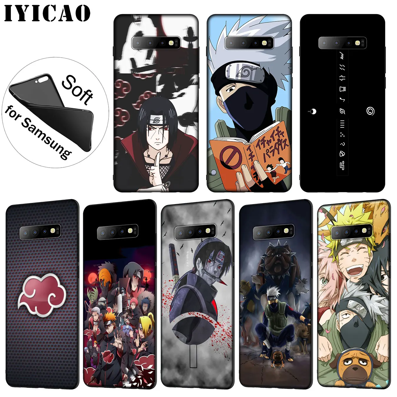 IYICAO NARUTO Hatake Kakashi Мягкий силиконовый чехол для телефона Samsung Galaxy S20 Ultra S10 Lite S9 S8 Plus S6