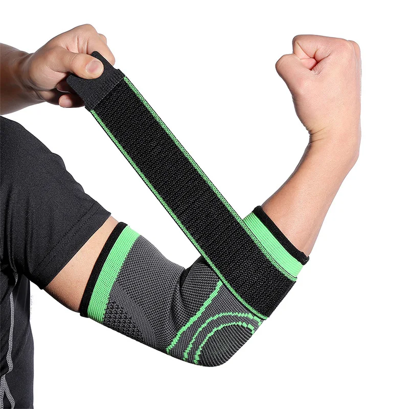 

Kyncilor Outdoor Sports Bandage Knitted Knitted Knee Knee Elbow Protector Pressure Adult Weightlifting Fitness Elbow Protector