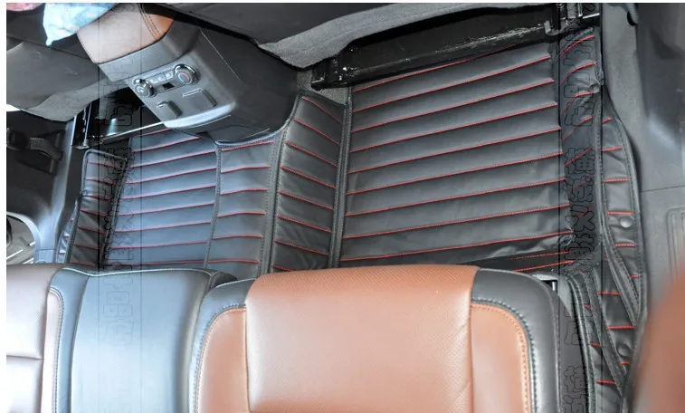 Хорошее качество! Специальные коврики для Ford Explorer 7 мест-2011 Водонепроницаемый dueable ковры для Explorer