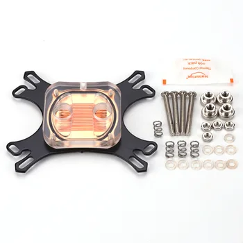 

CPU Water Block Water Copper Base Cooling Cooler Computer Cooling Radiator for Intel AMD with Mounting Screws