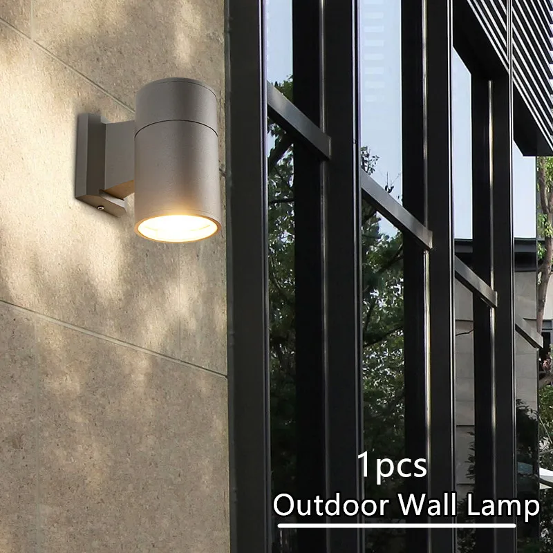 

1Pcs/lot LED outdoor wall lamp LED Wall Light Single Head Waterproof IP65 3w 6w 12w 18w AC 85-265V Wall Lamp Porch Lights