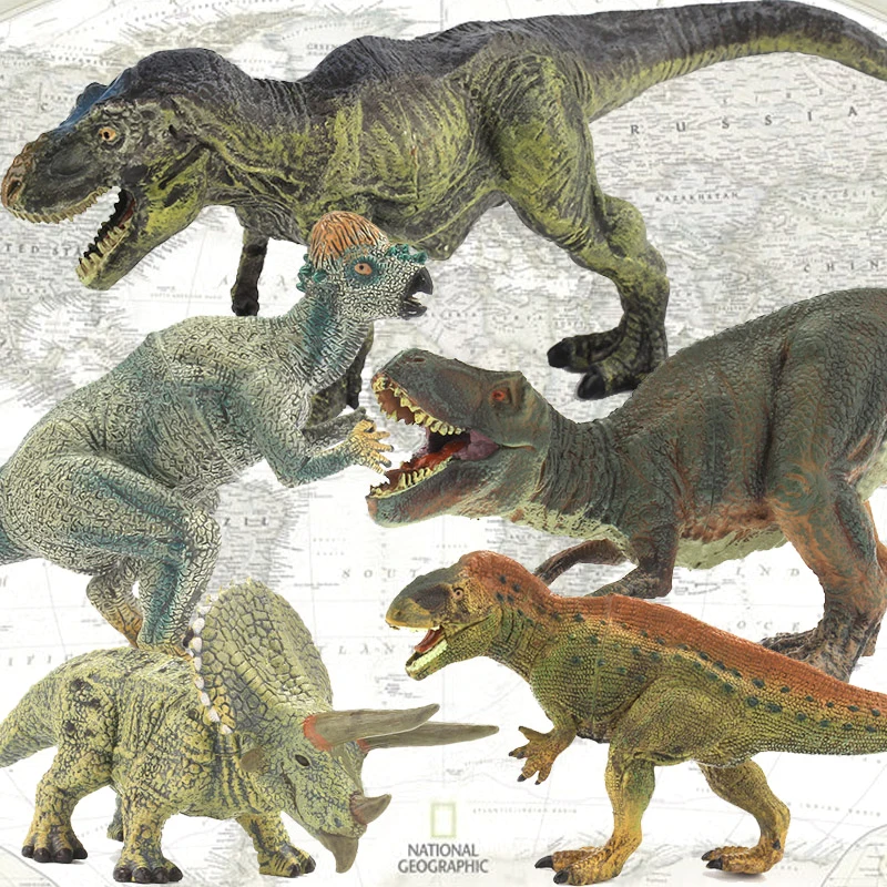 

6Pcs/Lot Plastic Dinosaur Collection Toy Set Middle Hollow Realistic Model Figure Dinossauro Egg Gift