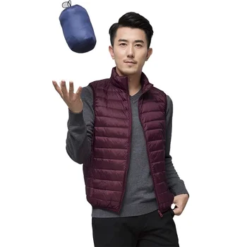 

ZOGAA 2019 New Men's Sleeveless Down Coats Ultralight White Duck Down Warm Fashion Vest Men's Casual Outwear Waistcoat Hot Sale