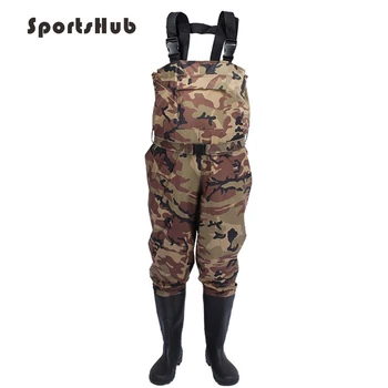 SPORTSHUB Camouflage Waterproof Fishing Boots Pants Breathable Fishing Waders Wading Farming Overalls Cleaning Clothes FT0081 SPORTSHUB Camouflage Waterproof Fishing Boots Pants Breathable Fishing Waders Wading Farming Overalls Cleaning Clothes FT0081