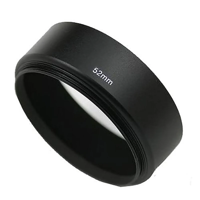Buy 52mm Metal Camera Lens Hood for Canon Nikon 50mm