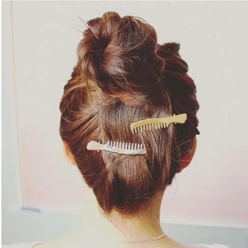 

Korean Version Of The Jewelry Personality Popular Metal Liu Folder Hairpin Comb Folder Folder Clip Duckbill Clip Small Hair Acce