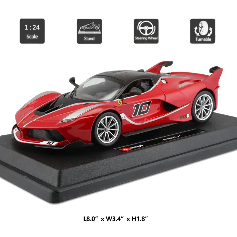 HOMMAT имитация 1:24 Bburago FXX K супер спортивная модель автомобиля литые автомобили из