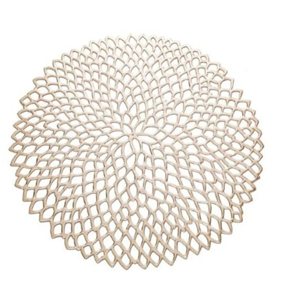 

Placemat Table Mat Simulation Flower PVC Decorative Table Pad Coasters Home Decoration