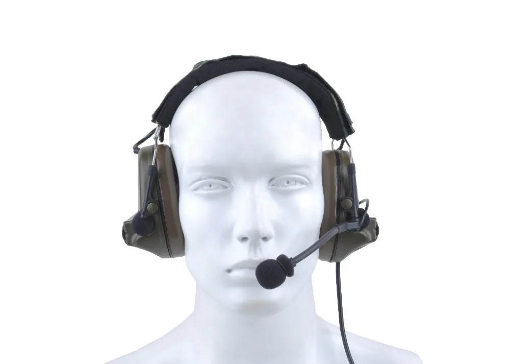 Fones de Ouvido Fone de Ouvido com Cancelamento de Ruído Z-airsoftsports Tático Peltor Comtac 2 - ii Militar Softair Z041 Fit Ptt Tac 7 High Quality Esporte e Lazer