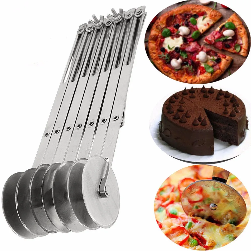 Pizza Cutter 3/5/7 Wheels Stainless Steel Pizza Knife Dough Divider