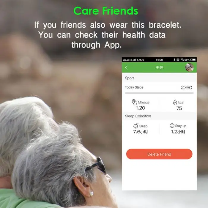 Smart Band Blood Pressure Heart Rate Wristwatch Fitness Bracelet Pedometer for Android IOS UY8