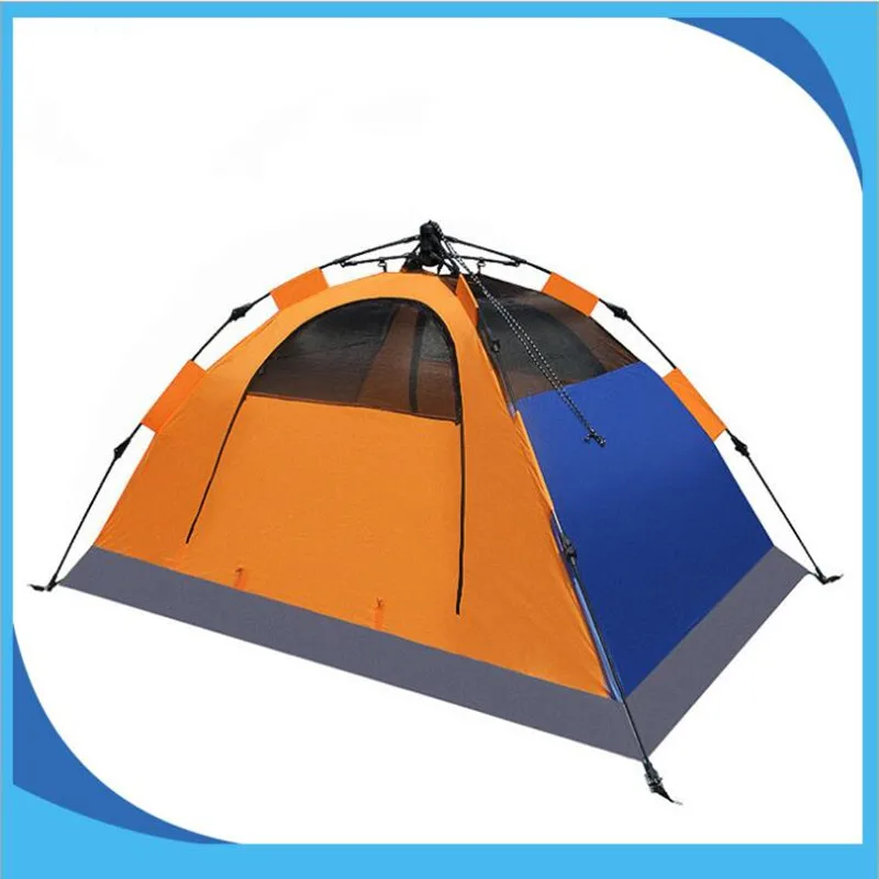

2017 New Double Outdoor Three-season Camping Tents One Bedroom Two person Carbon Fiber Quick Automatic Opening Travel Tent