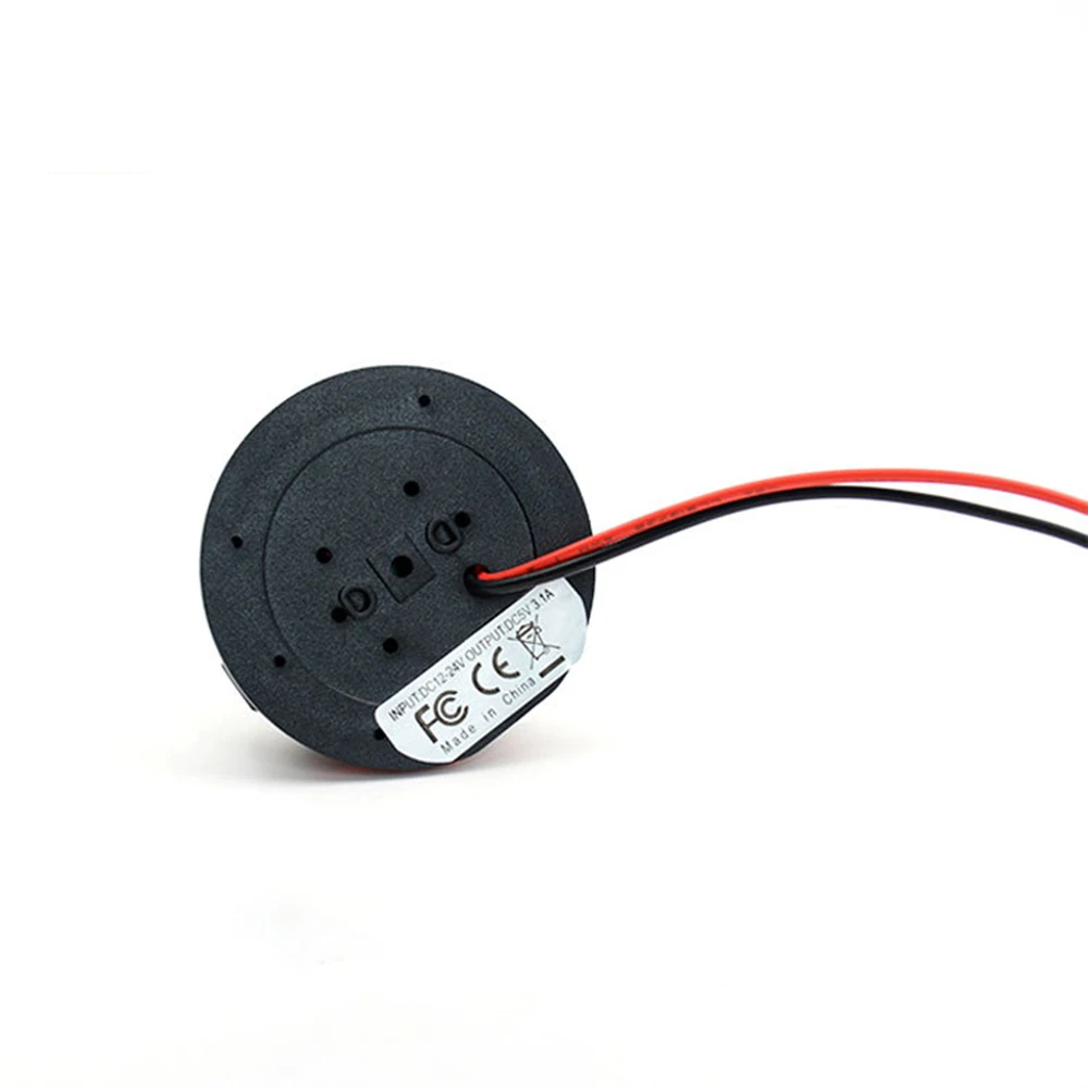 Водонепроницаемый USB адаптер для мотоцикла и автомобиля 12 В со светодиодным