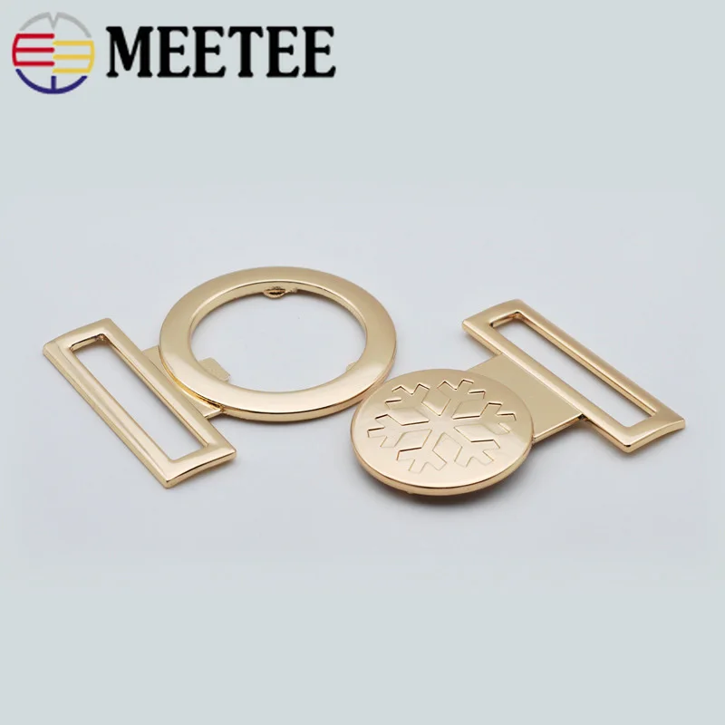 2pcs Meetee 40MM Women Metal Belt Buckles Decor Handbag Hardware Buckles DIY Sewing Bags Clothing Coat Buttons Accessories AP476 2pcs Meetee 40MM Women Metal Belt Buckles Decor Handbag Hardware Buckles DIY Sewing Bags Clothing Coat Buttons Accessories AP476
