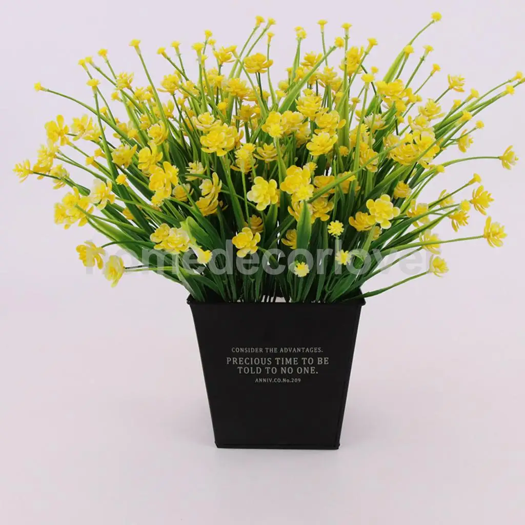 MagiDeal Artificial Greenery Vine Ivy Leaves Grass Camellia Garland Hanging Wedding Party Flower Bunch Bouquet Decor Color PICK