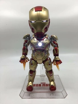 

Egg Attack EAA 036 Iron Man 3 MARK XLII MK 42 PVC Action Figure Collectible Model Toy with LED Light