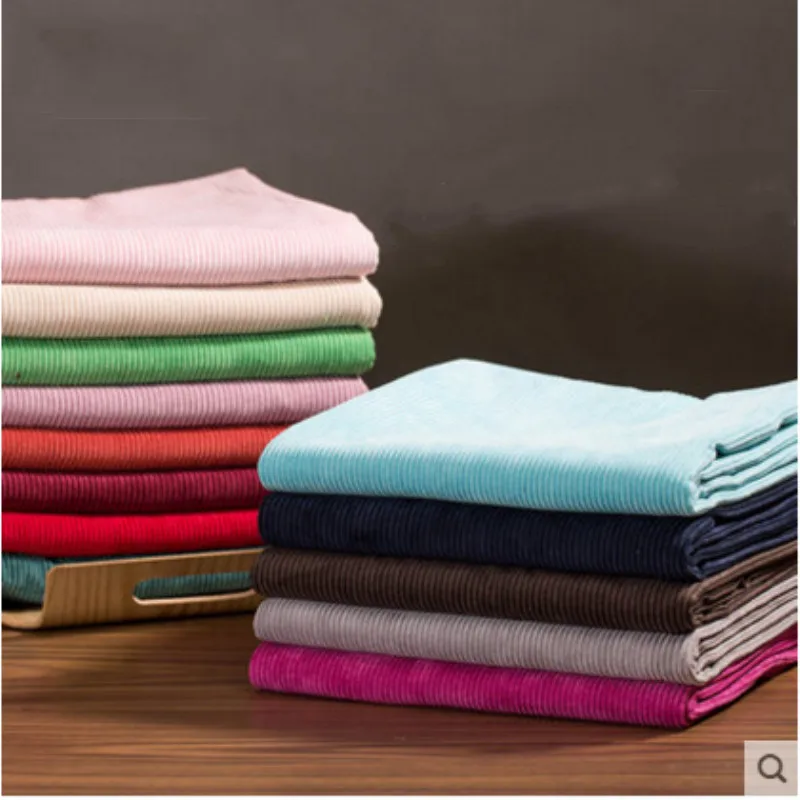 

1 meter corduroy fabric no elastic thicken solid color garment sofa pillow cloth handmade DIY T513
