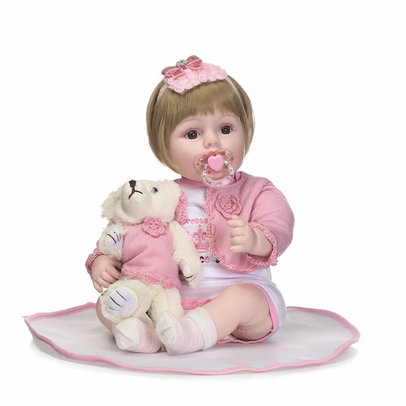 

22inch 55cm NEW design Reborn toddler Adora girl doll white skin handmade super Birthday Gift Toys for Girls play house