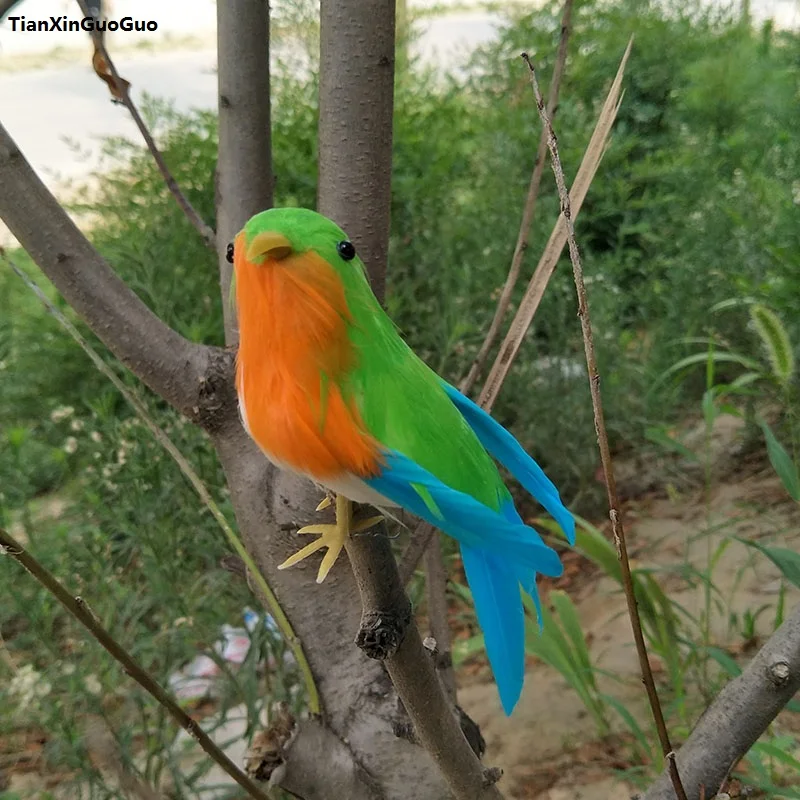 colourful feathers bird small 13cm simulation hard model home garden decoration gift s1171 | Игрушки и хобби
