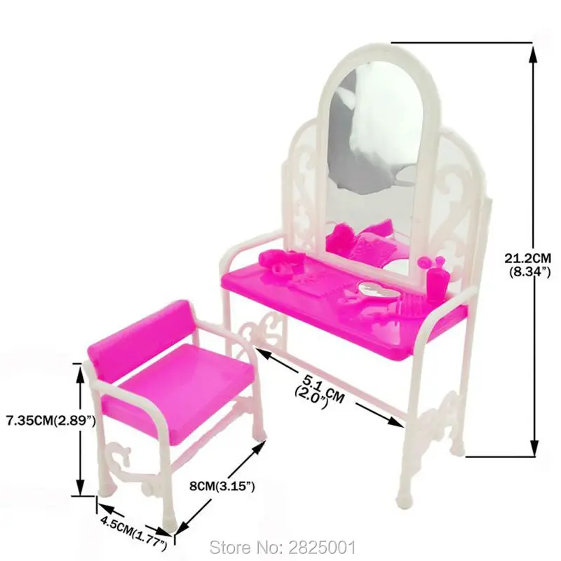 3 предмета/партия = 1x розовая мини-кукольная кровать+ 1x модный комод+ 1x семейная спальня диван подушка кукольный домик мебель для куклы Барби