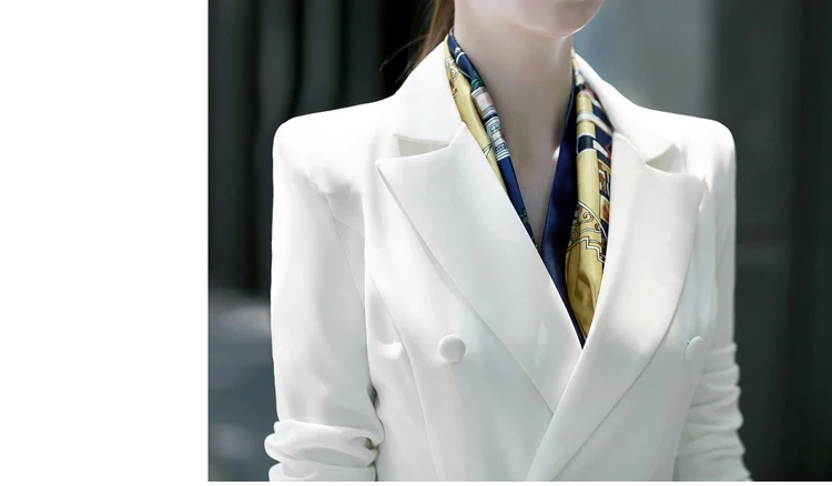 Женский комплект 2 шт. костюм женский 2019 Новый Белый Повседневный формальный костюм Ms. OL Спецодежда брюки костюм элегантный деловой костюм
