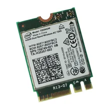 Новый и оригинальный Intel двухдиапазонный беспроводной оптово-ac 7265 7265NGW ( NGFF ) карты 802.11ac 867 м 2 x 2 Wifi BT4.0