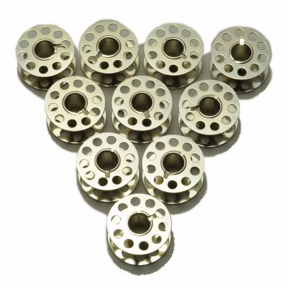

10Pcs 20mm Diameter Domestic Sewing Machine Metal Bobbins