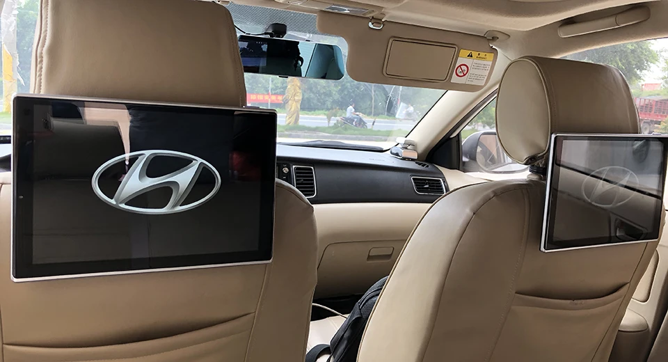 Discount 2019 UI Style Latest Product Car TV Monitor For Hyundai Veloster Android 7.1 Headrest Rear Seat Entertainment System Auto Screen 3